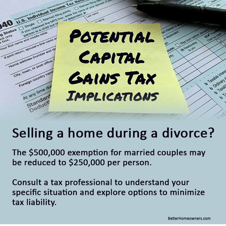 Selling a home during a divorce?